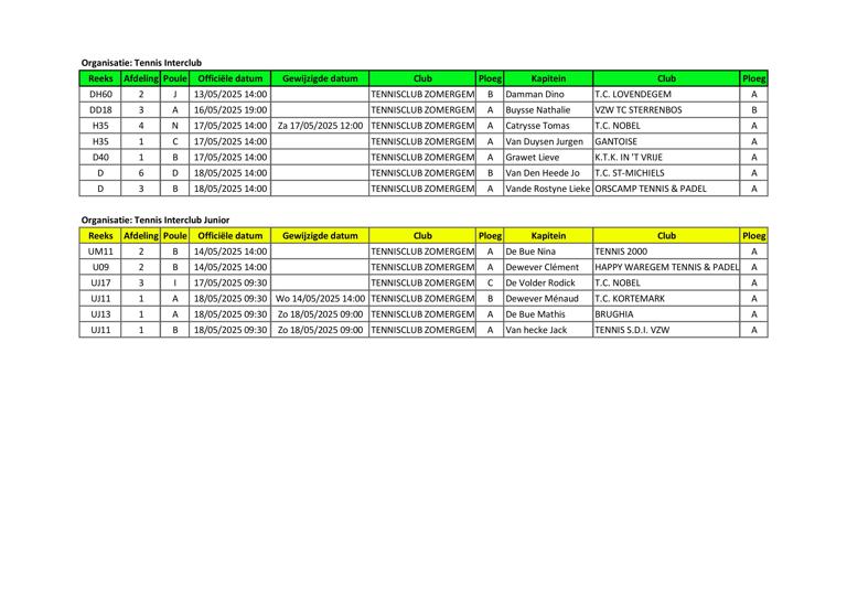 2025 Interclubkalender Week 2025 05 12